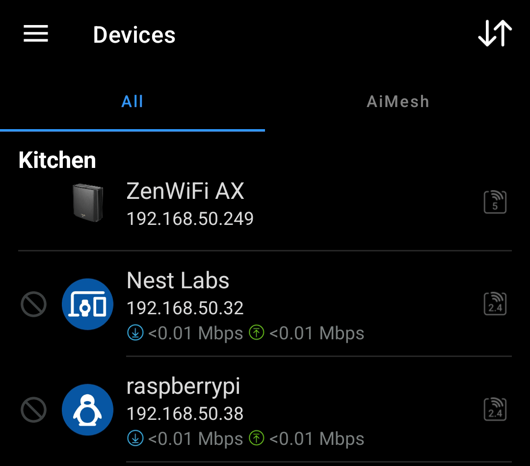 Router Settings Interface